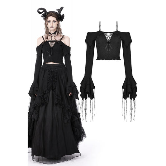 Dark In Love: Gothic Off-Shoulder Princess Top