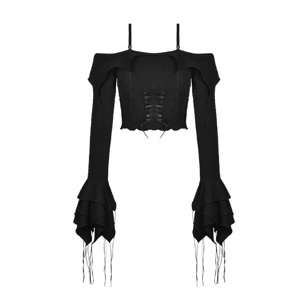 Dark In Love: Gothic Off-Shoulder Princess Top