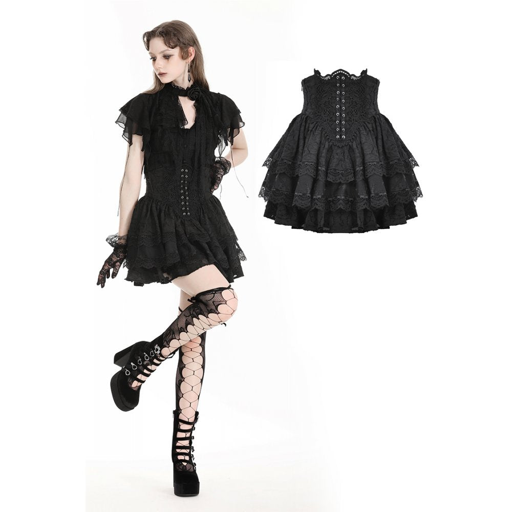 Dark In Love: Gothic Flouncy Puff Skirt