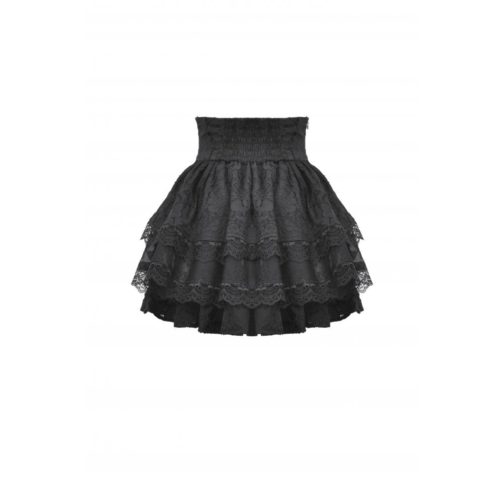 Dark In Love: Gothic Flouncy Puff Skirt