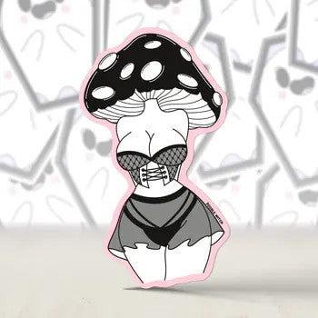 DW: Mushroom Head Skirt Lingerie Sticker (1.7x3)
