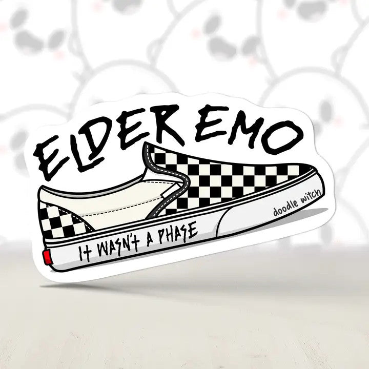 DW: Elder Emo Shoe Sticker (1.2x2)