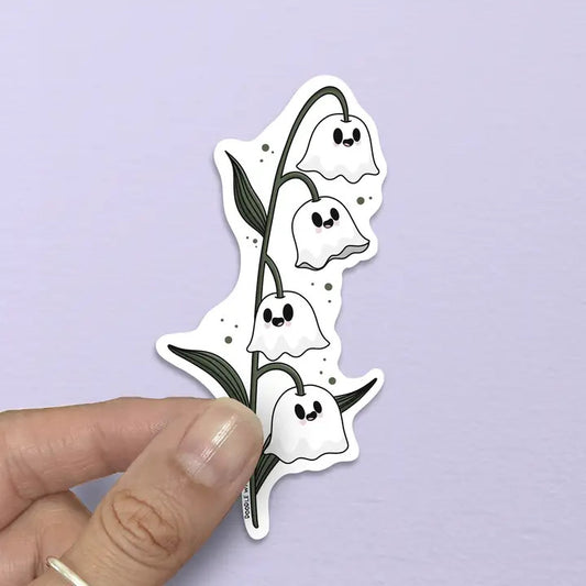 DW: Ghost Flower Lily Sticker (1.2x2.5)