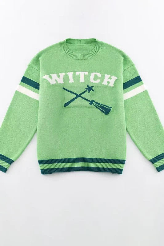 MS: Green Witch Knit Sweater