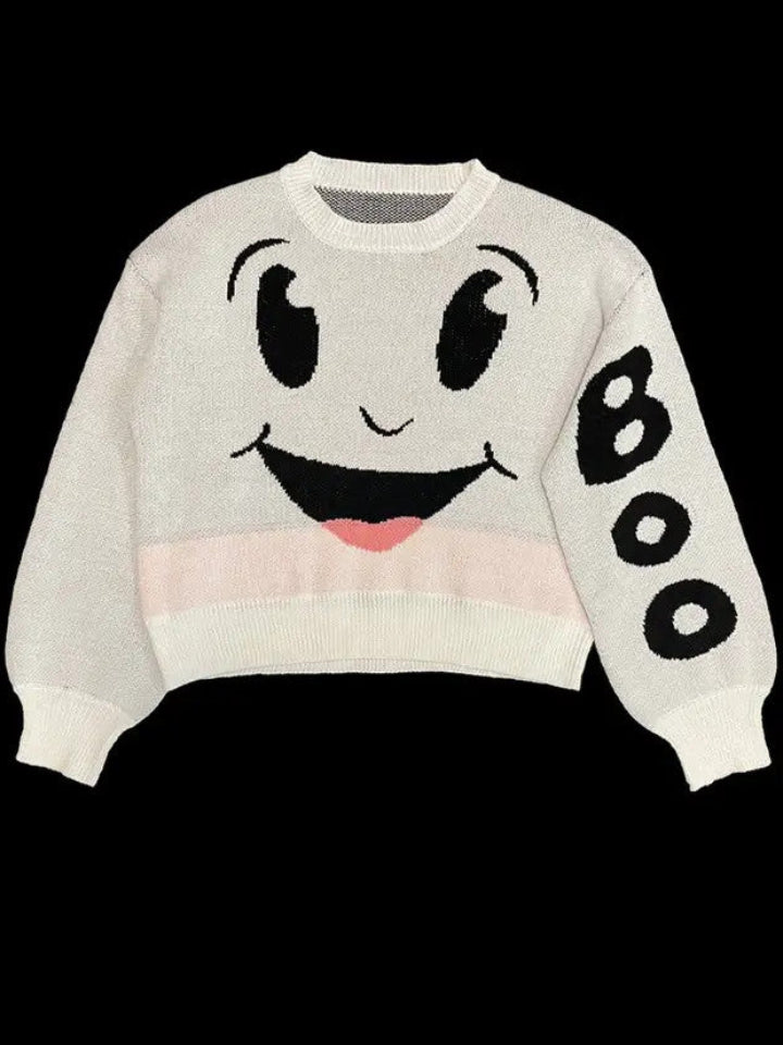 MS: White Ghost Sweater