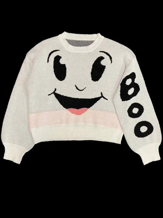 MS: White Ghost Sweater