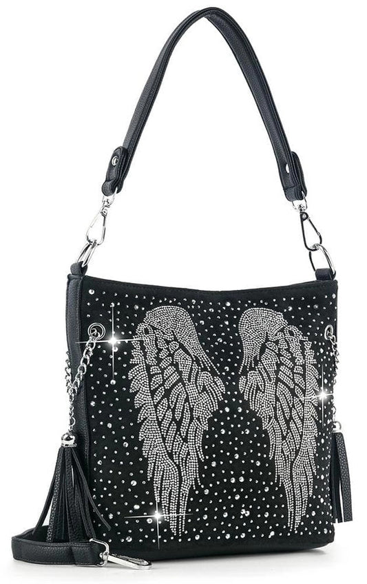HE: Wings Design Hobo Crossbody Bag