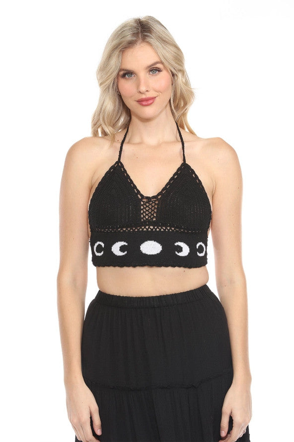 Lakhays: Moon Cycle Crochet Halter Top