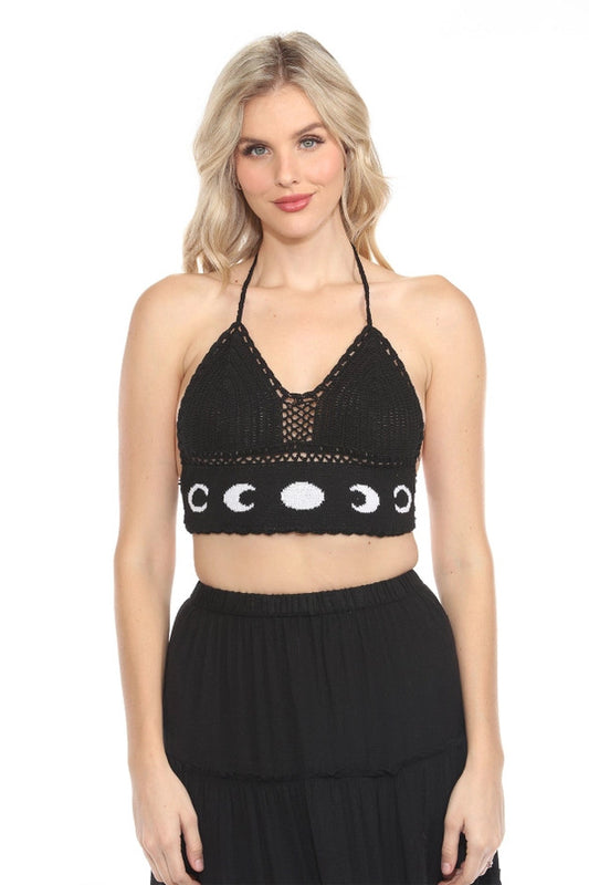 Lakhays: Moon Cycle Crochet Halter Top