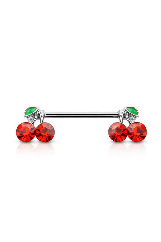 Crave: 316L SS Cherry Ends Nipple Barbell