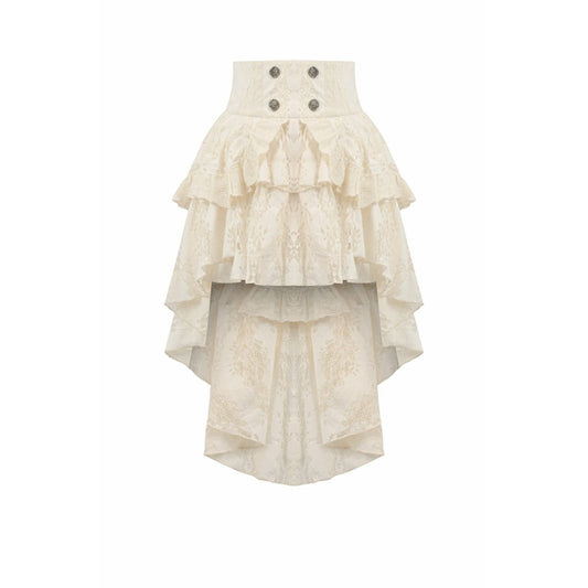 Dark In Love: Steampunk Lace High-Low Skirt