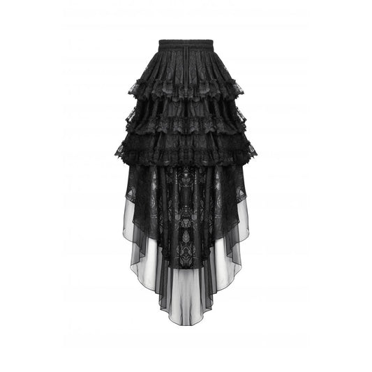 Dark In Love: Lolita Layered Lace Fishtail Skirt O/S