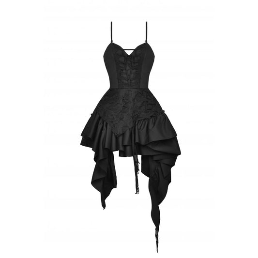 Dark In Love: Punk Shredded Irregular Frilly Dress