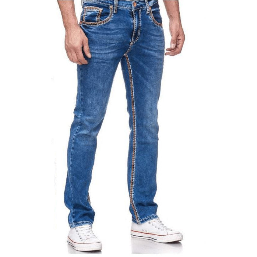 Rusty Neal: Levin-1 Stitch Embroidered Denim