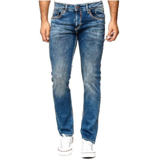 Rusty Neal: Troy Stitch Embroidered Denim
