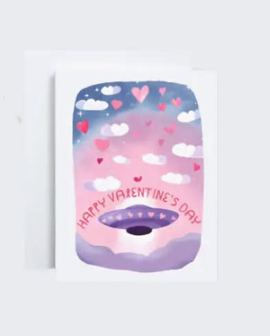 Cryptic: Cute Alien Valentines Day Card