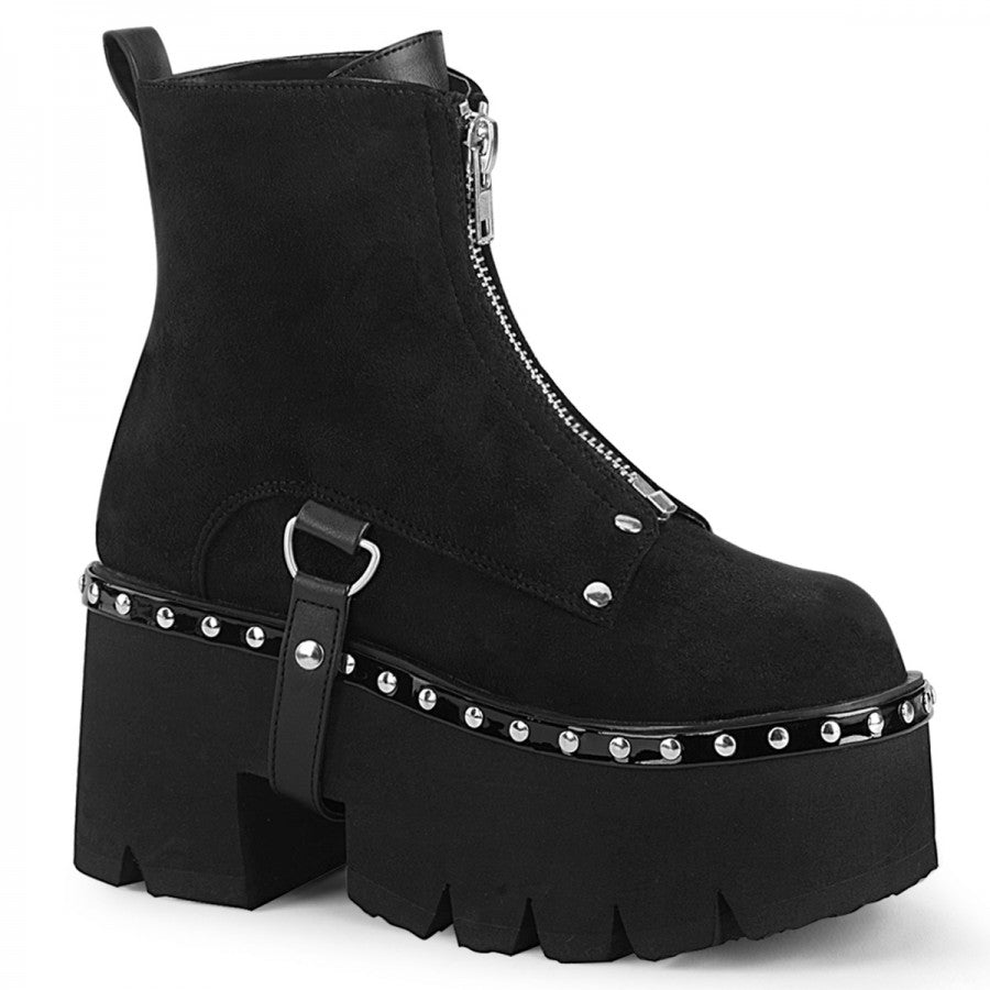 Demonia: Ashes-100 Chunky Heel Boot