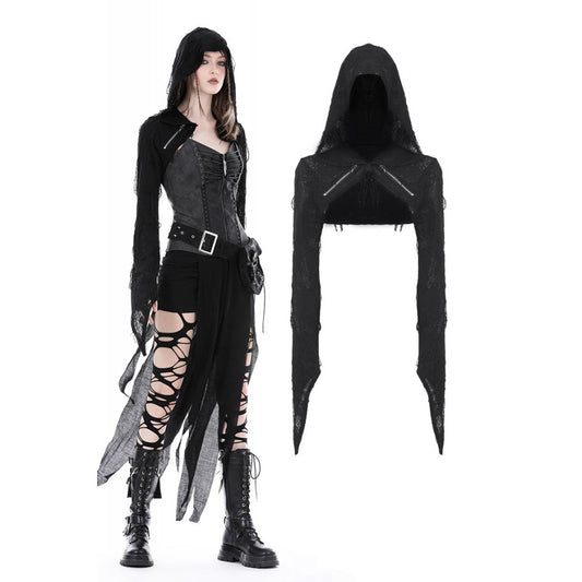 Dark in Love: Devil Shredded Hooded Cape