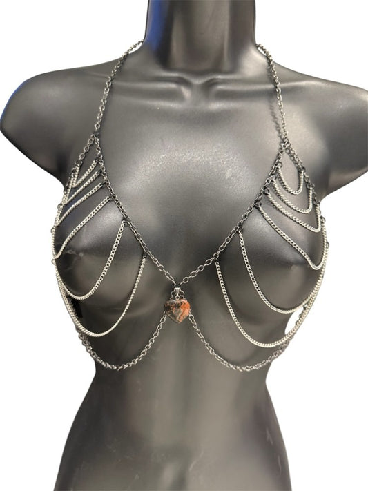 NDS: Black with Mottled Heart Chain Harness