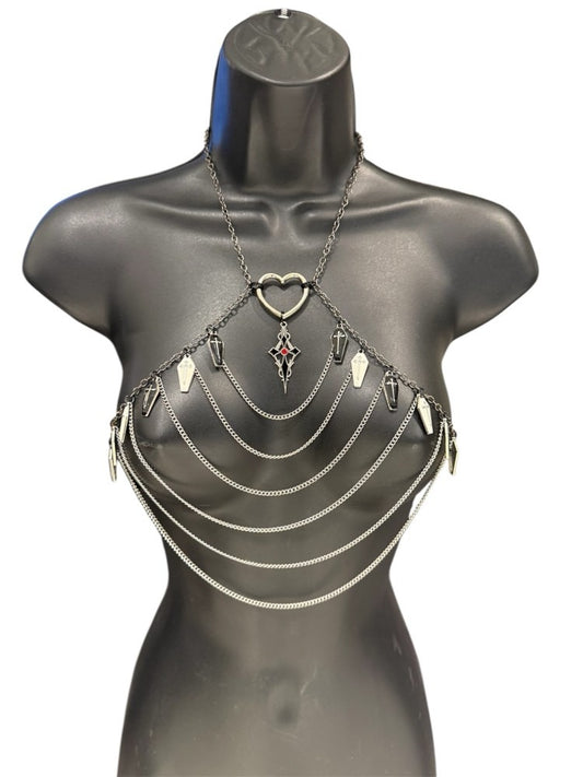 NDS: Black Coffin & Cross Chain Halter