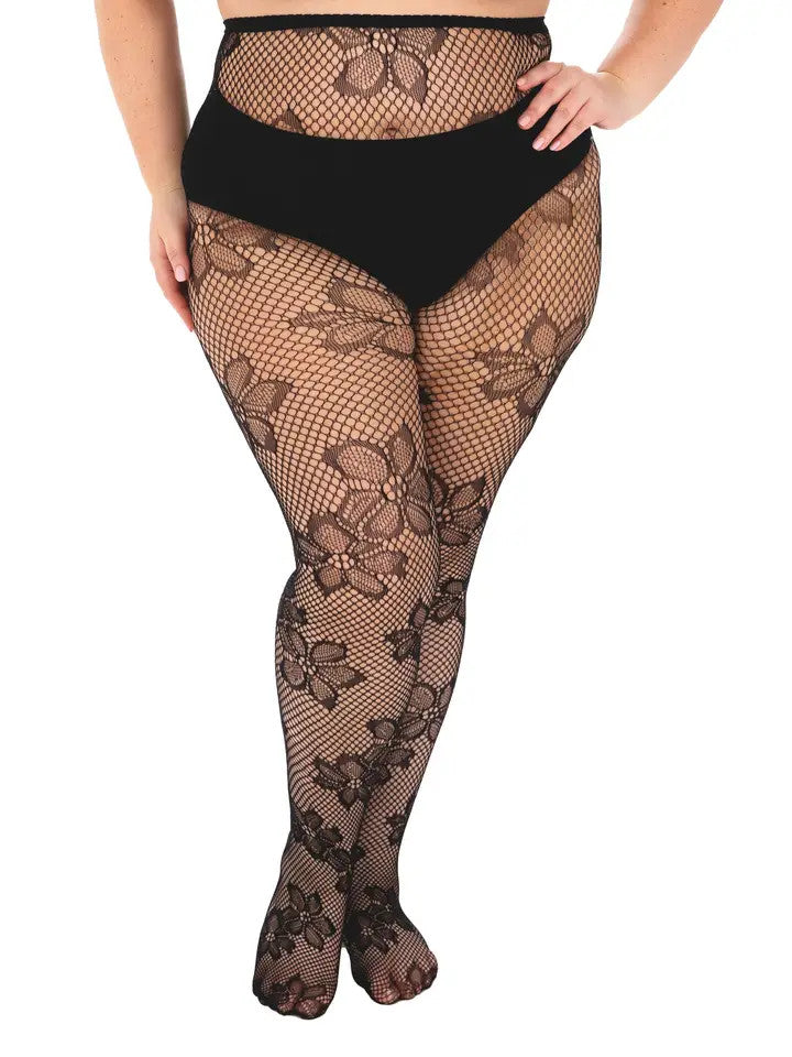 PM: Blossom Fishnet Tights