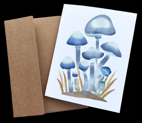 Cryptic: Fantasy Forest Mushroom Blank Greeting Cards
