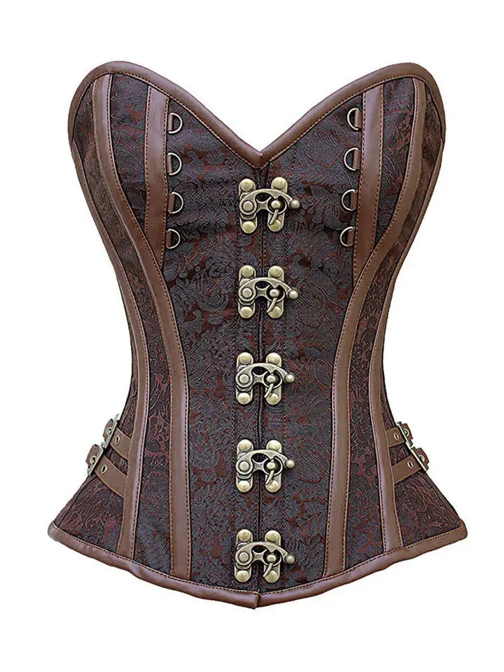 Luxe: Carmen Overbust Steampunk Brown Corset