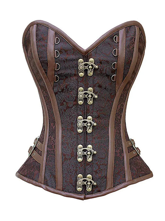 Luxe: Carmen Overbust Steampunk Brown Corset