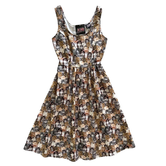 Retrolicious: Cats Fit & Flare Dress