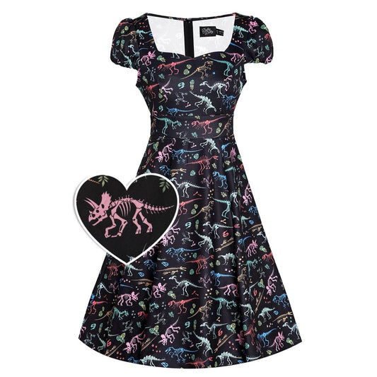 Dolly&Dotty: Dinosaur Fossil Dress- Claudia