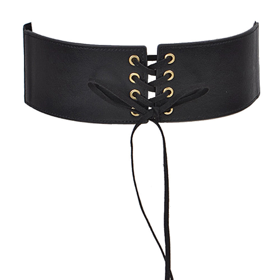 3AM: Corset Belt With Ribbon Detailing