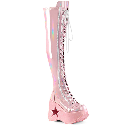 Demonia: Dynamite-300 Boot Pink