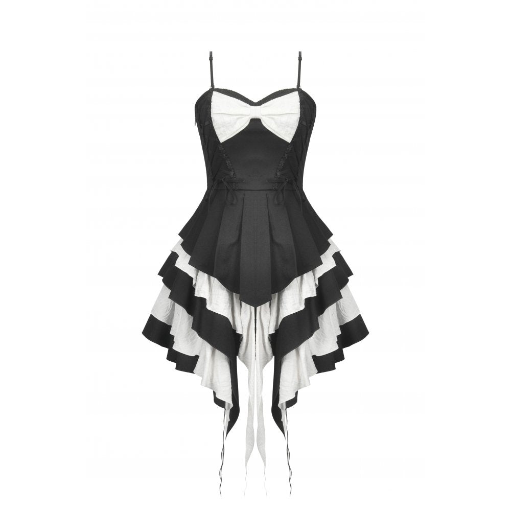 Dark In Love: Gothic Lolita Black & White Dress