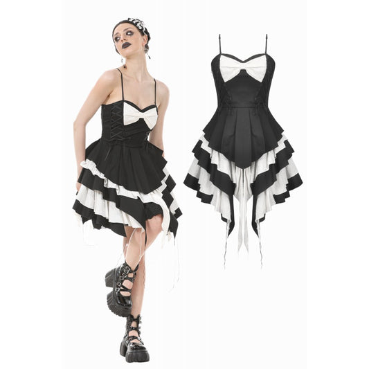 Dark In Love: Gothic Lolita Black & White Dress