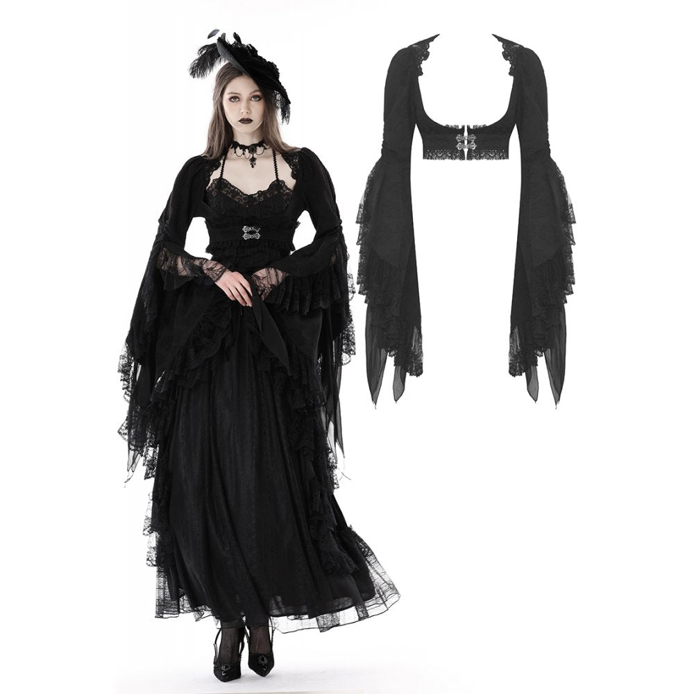 Dark In Love: Goth Girdling Waist-belt LS Top
