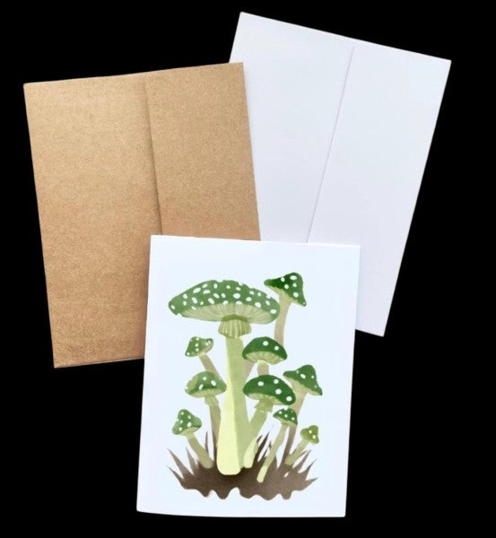 Cryptic: Fantasy Forest Mushroom Blank Greeting Cards