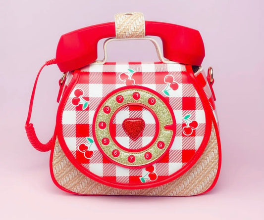 Bewaltz: Cherry Phone Convertible Handbag
