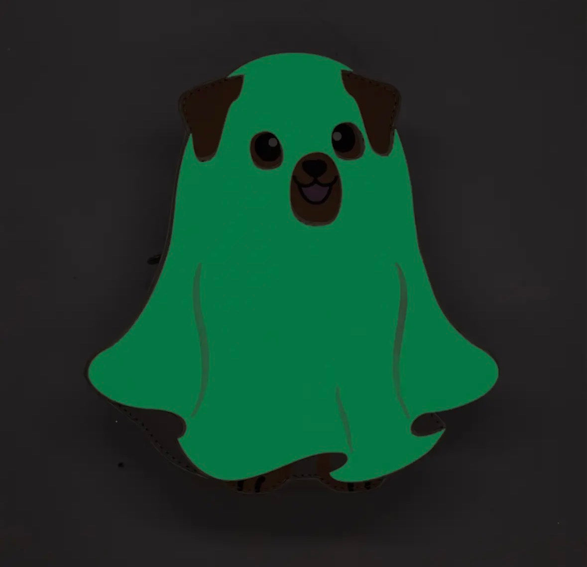 Bewaltz: Glow In The Dark Ghost Dog Handbag