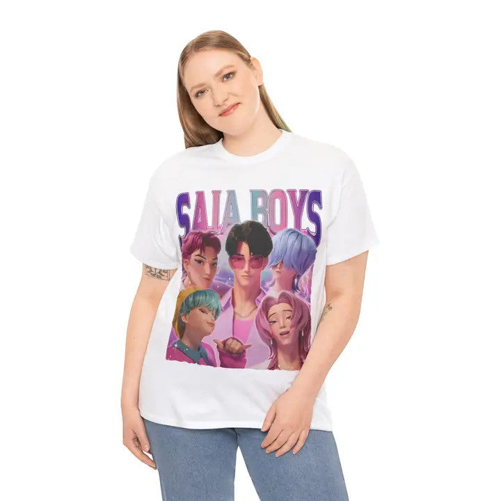 Sondo: Saja Boys K-Pop Fan White Tee