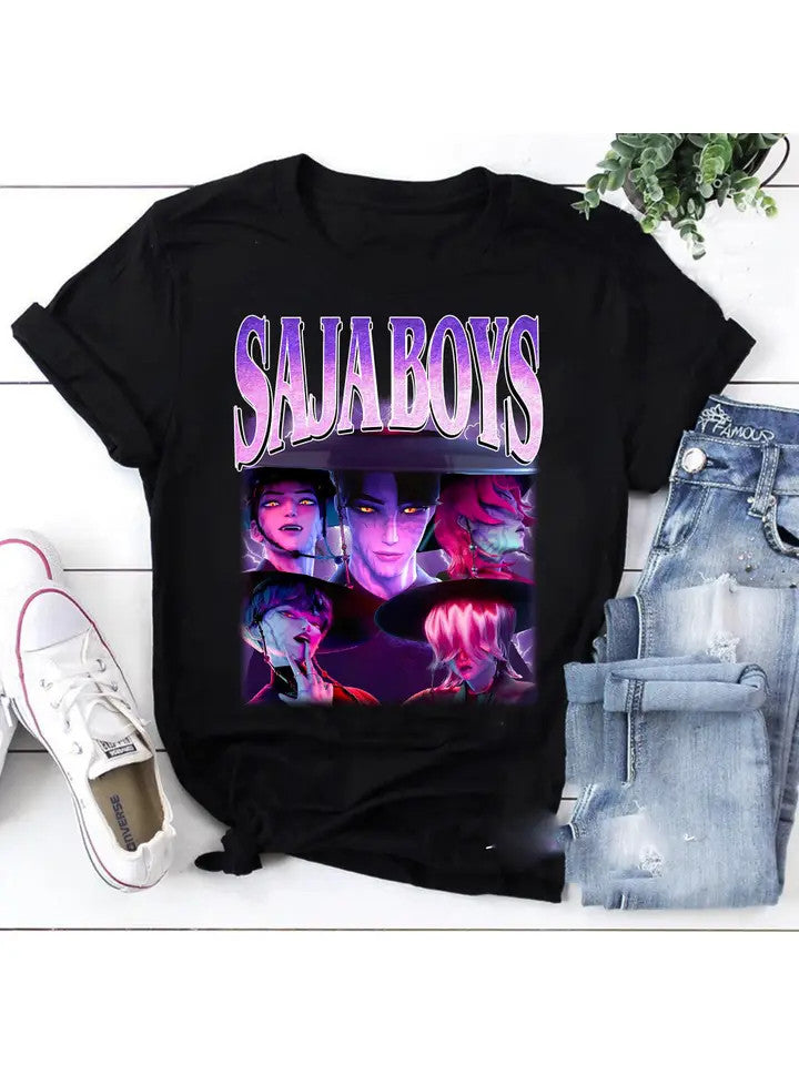 Sondo: Saja Boys K-Pop Villain White Tee