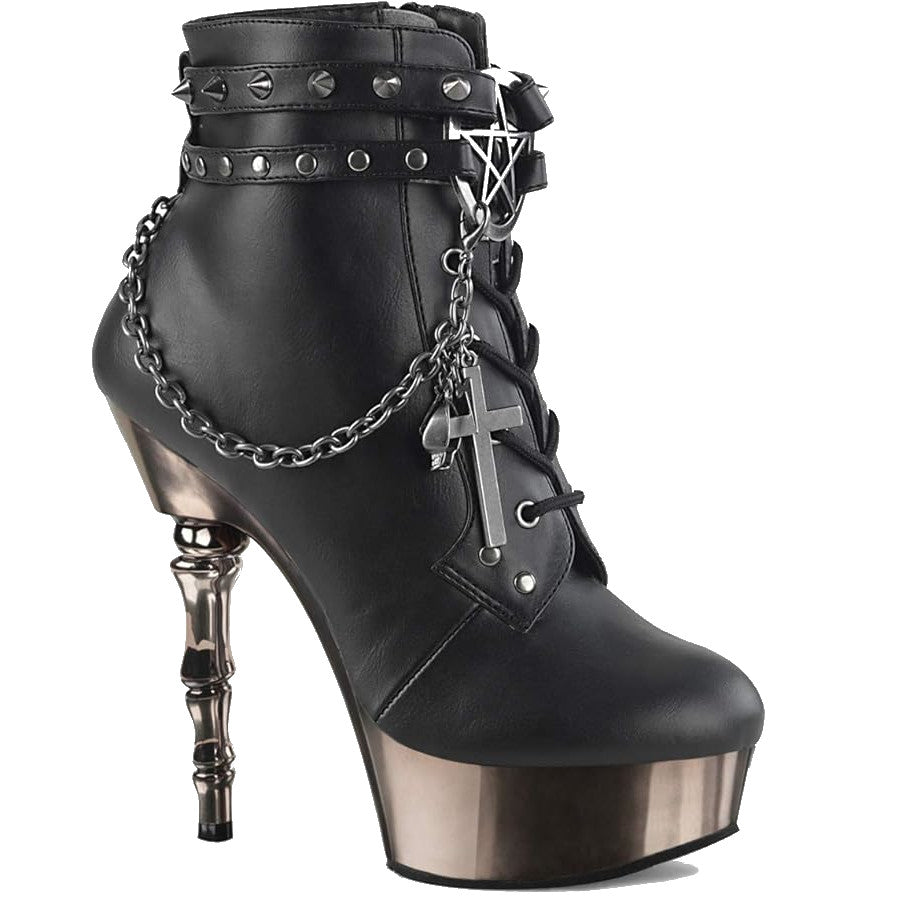 Demonia: Muerto-1001 Finger Bone Heel