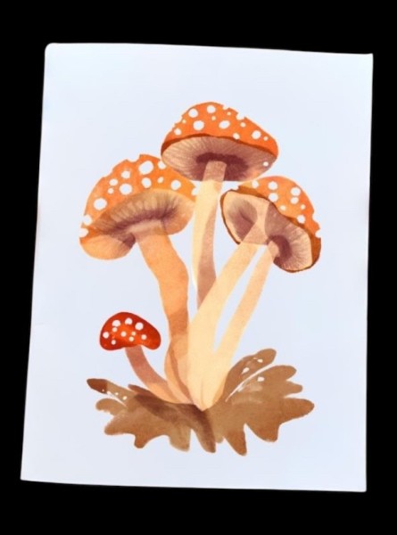 Cryptic: Fantasy Forest Mushroom Blank Greeting Cards