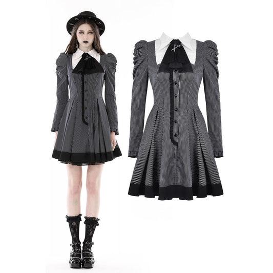 Dark In Love: Pin-Striped Preppy Dress