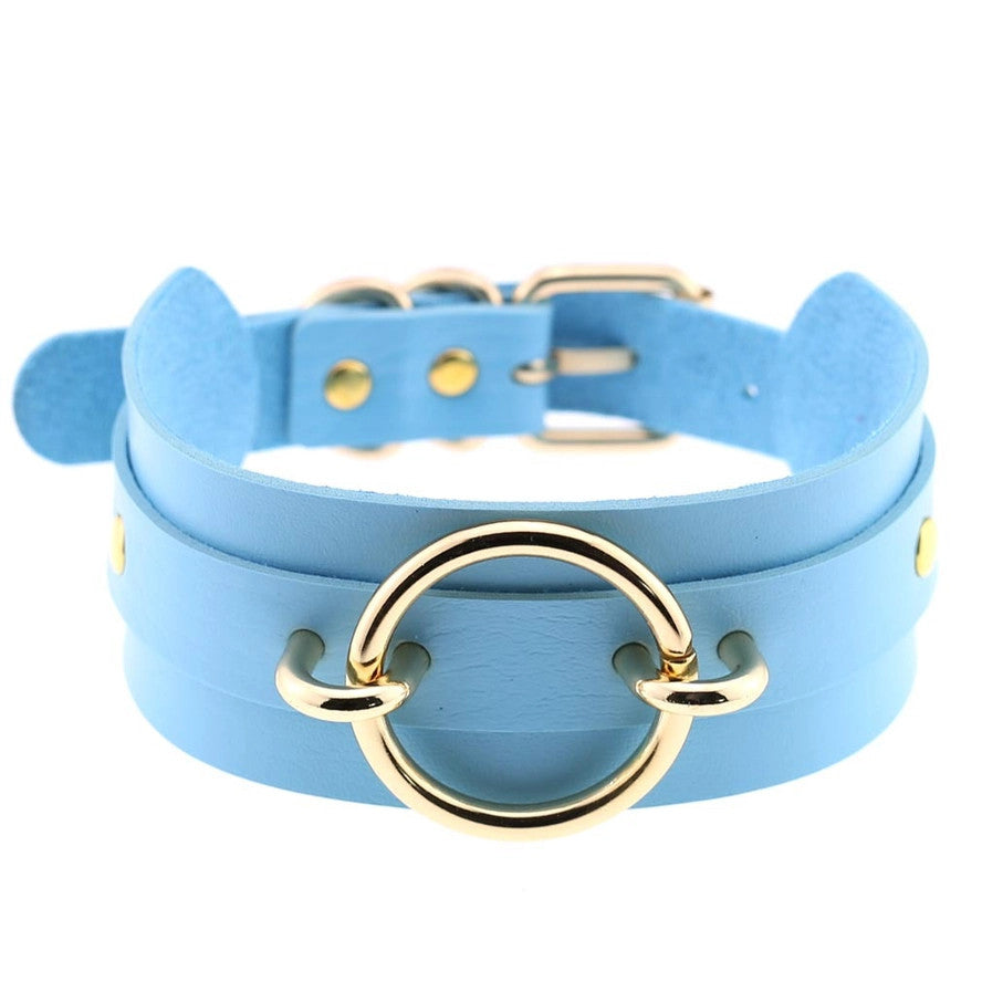 Salina: Punk Rock Collar - Gold O-Ring