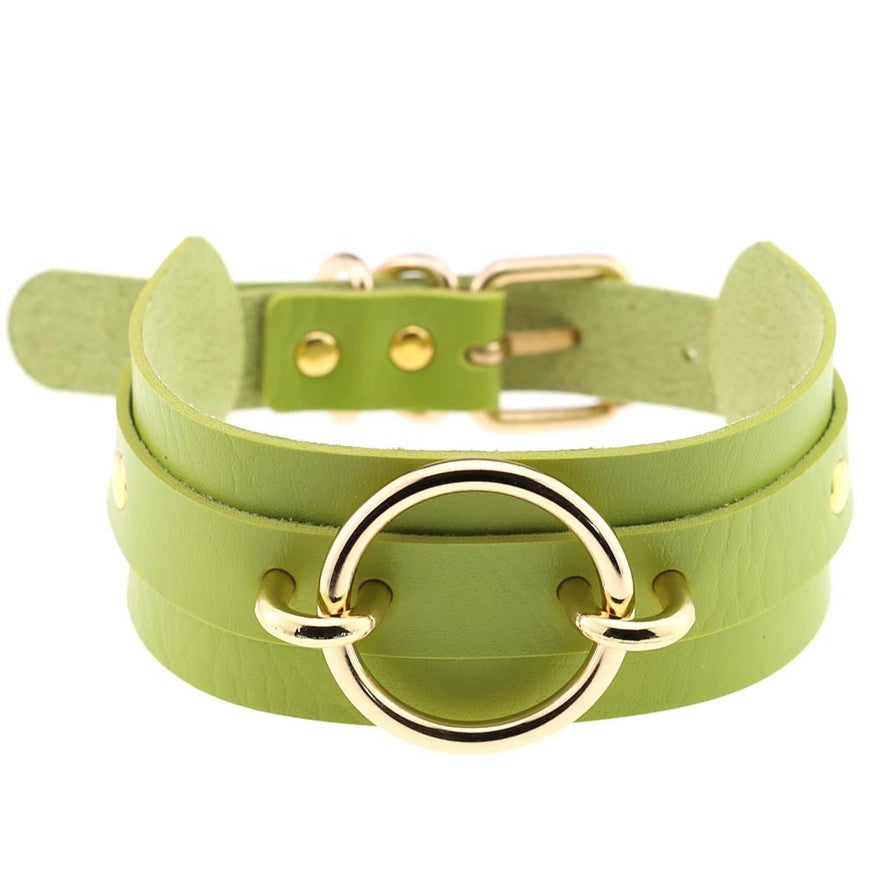 Salina: Punk Rock Collar - Gold O-Ring