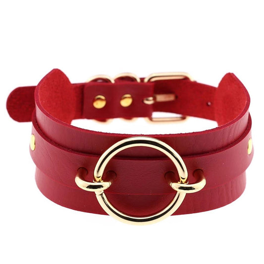 Salina: Punk Rock Collar - Gold O-Ring
