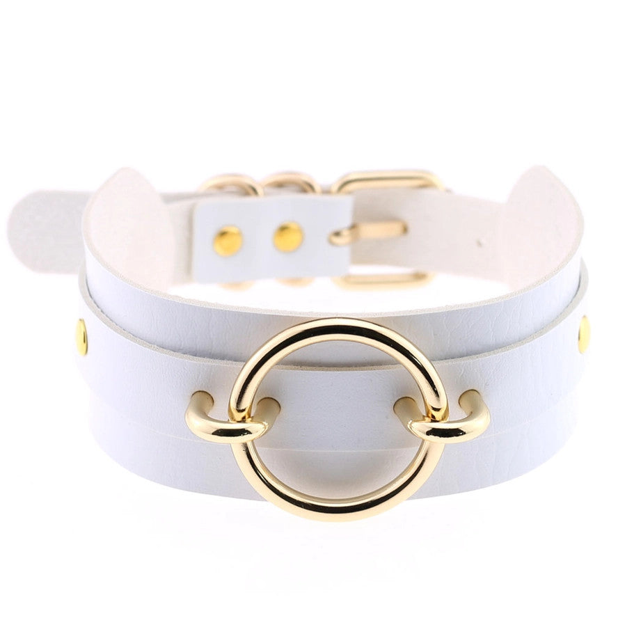 Salina: Punk Rock Collar - Gold O-Ring