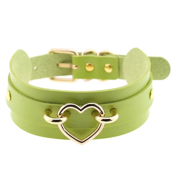 Salina: Punk Rock Collar - Gold Heart