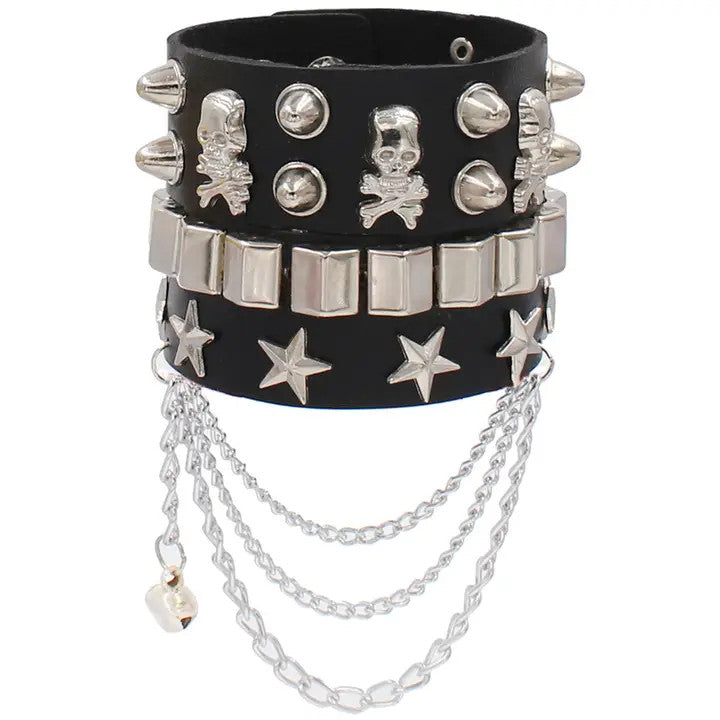 Salina: Punk E-Girl Chained Bracelets