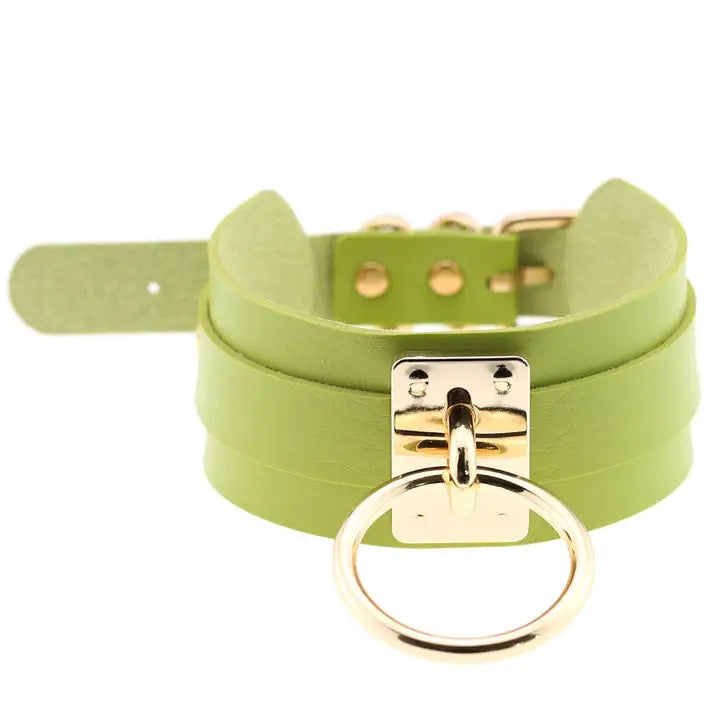 Salina: Punk Rock Collar - Gold Loop Ring